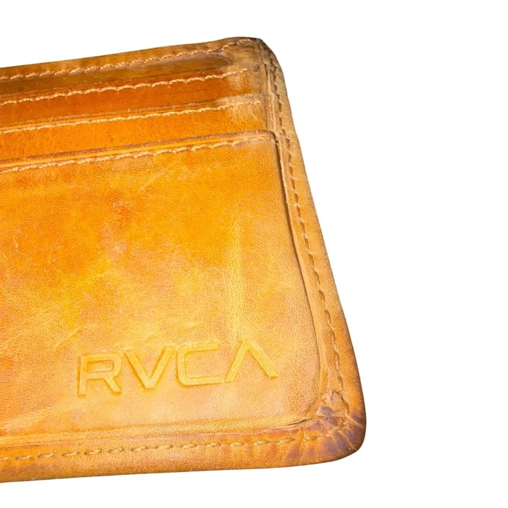 Men's Leather Wallet Bundle | Virginia Tech Hokies Trifold & RVCA Bifold‎